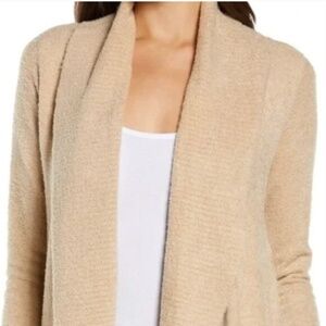 Barefoot Dreams Cozy Chic Circle Light Cardigan (Soft Camel)